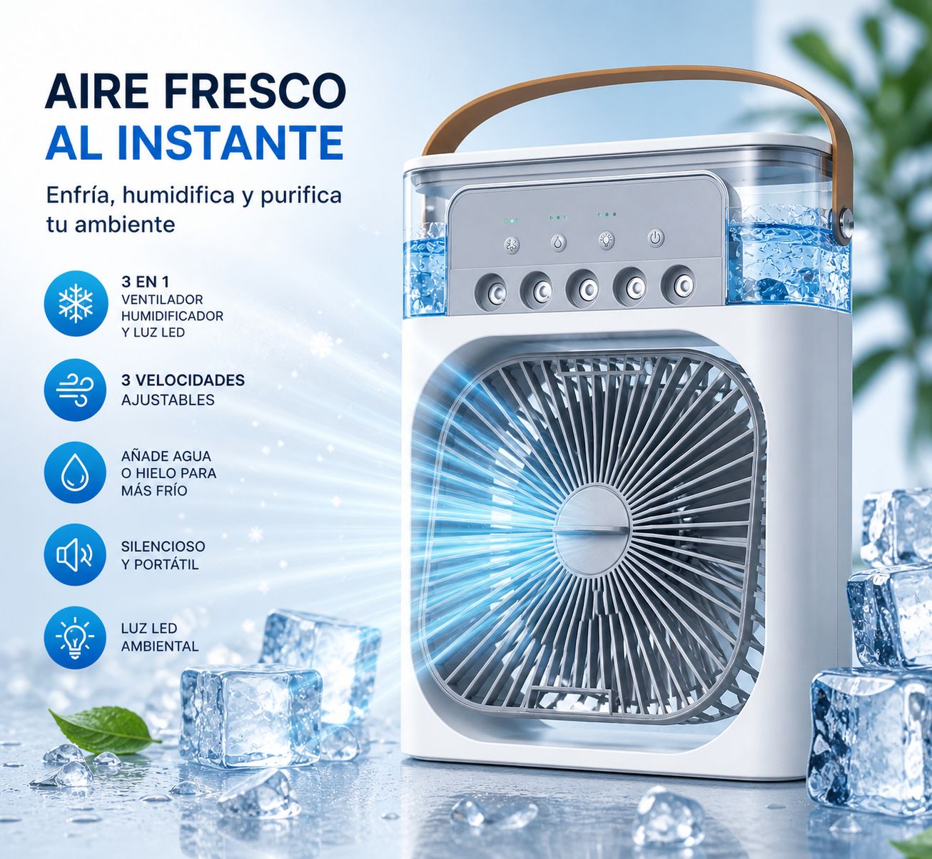 Arctic Breezio-Mini Aire Frío + Aromaterapia