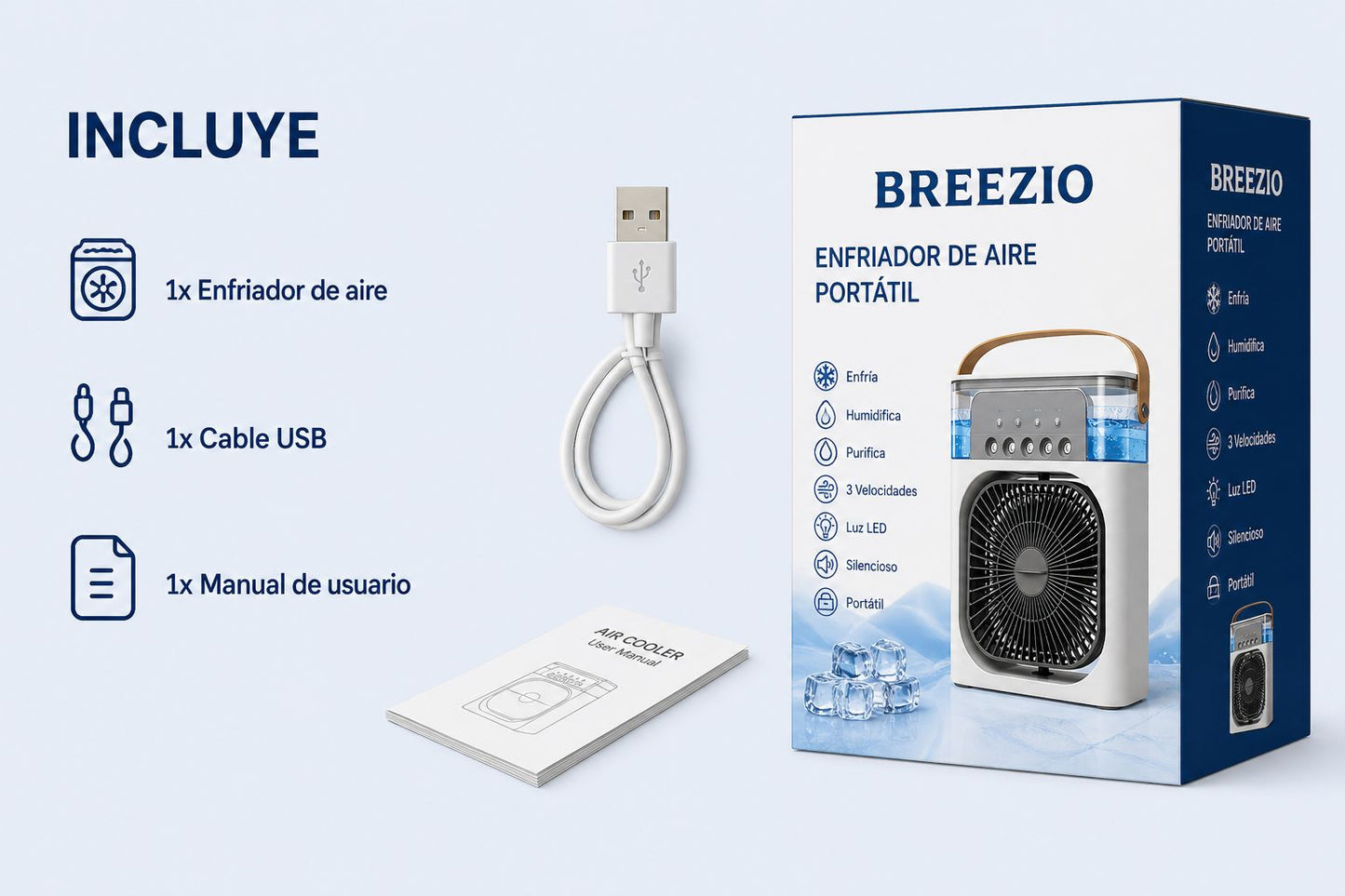 Arctic Breezio-Mini Aire Frío + Aromaterapia